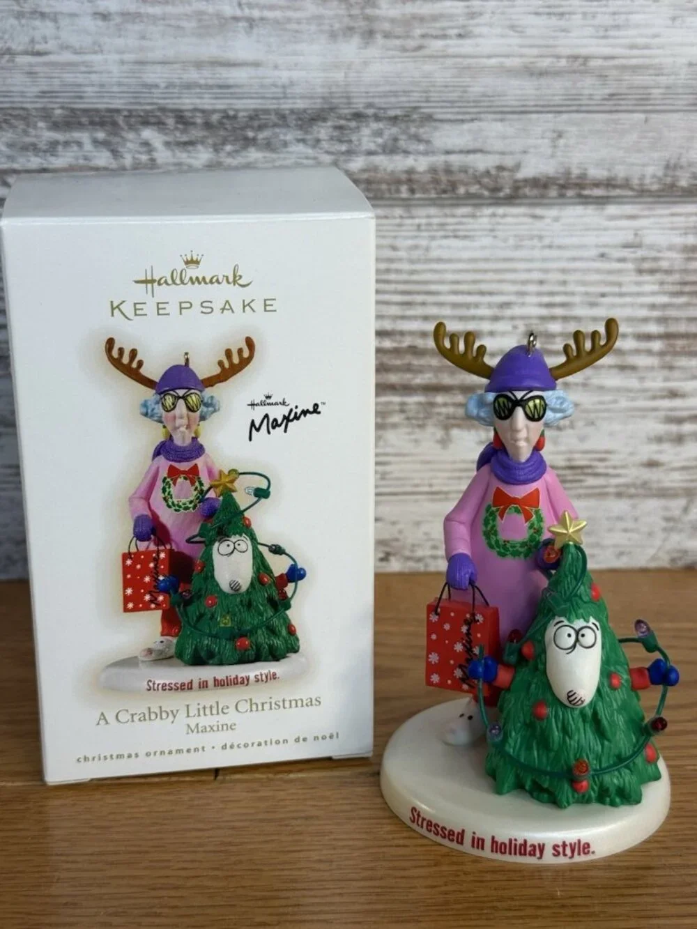 Hallmark Keepsake Holiday Ornament A Crabby Little Christmas Maxine 2009 VGC
